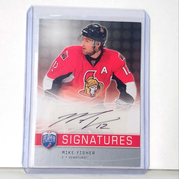 Mike Fisher Ottawa Senators Autograph Upper Deck Be A Player Hockey - Picture 1 of 2